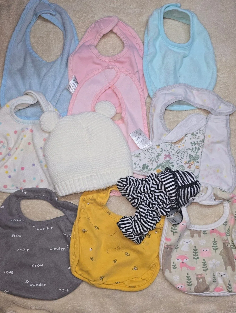 Lot Baby Toddler Bibs Plus More Various Brands and Sizes Vintage